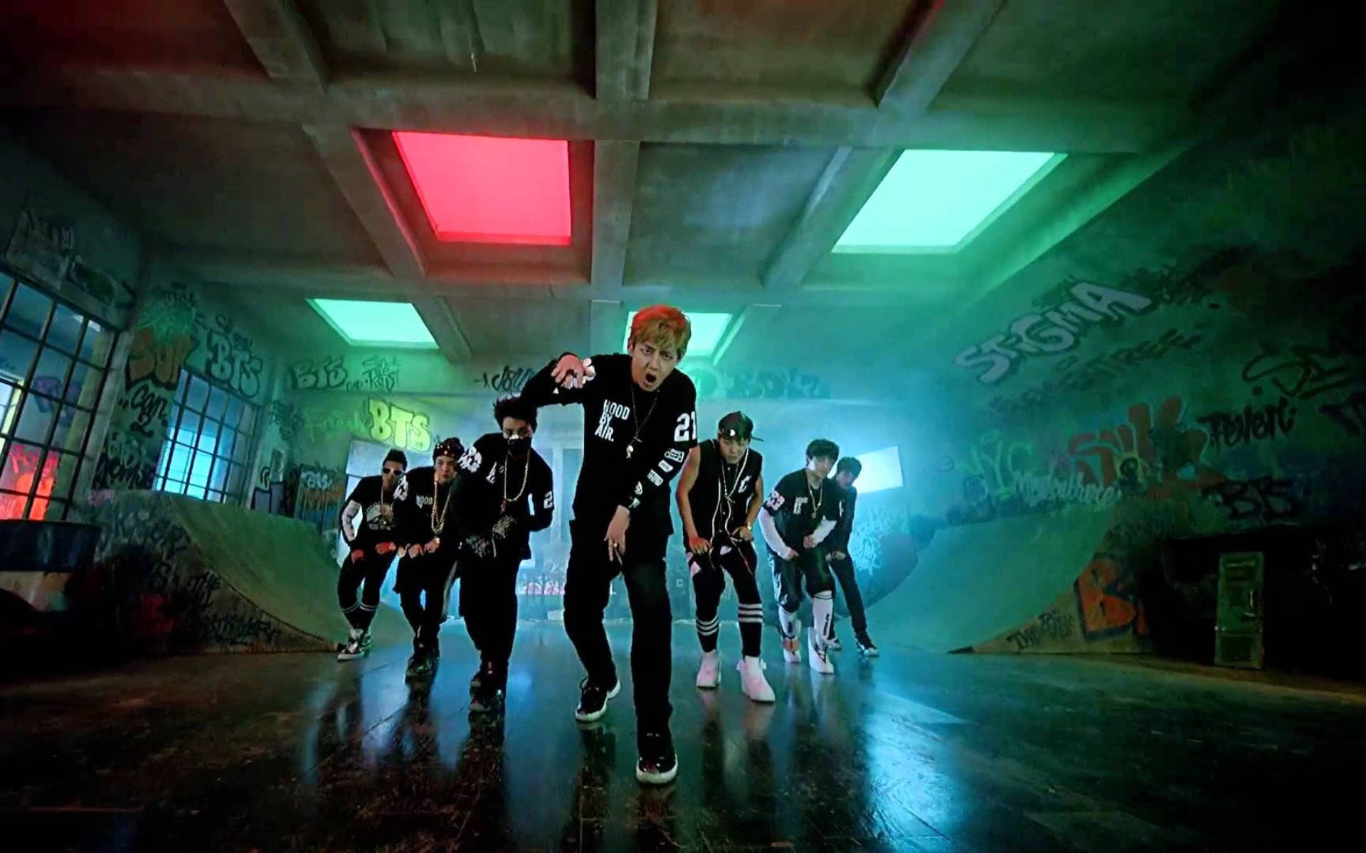 Групова снимка на BTS No More Dream Тапет