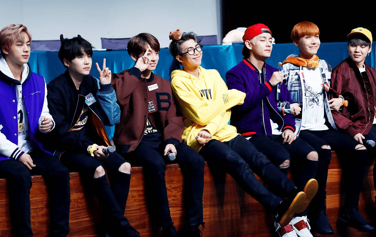 Мил BTS на среща с фенове Тапет