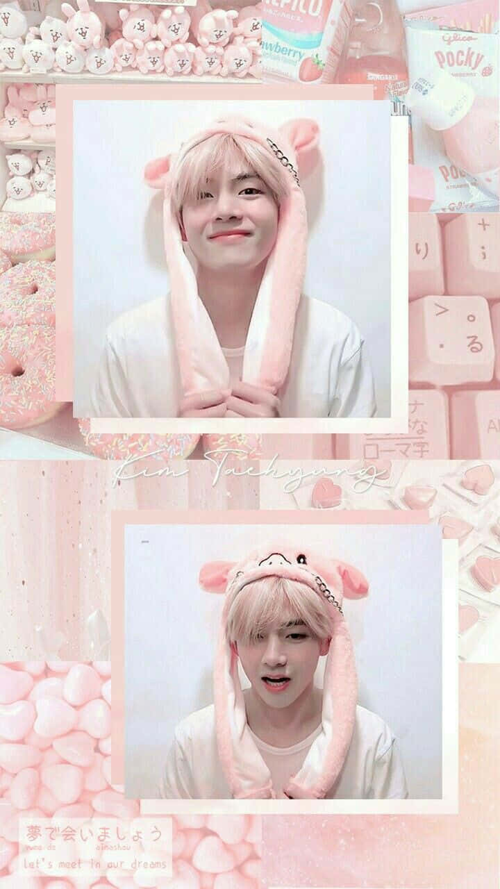 BTS V позира за камерата Тапет