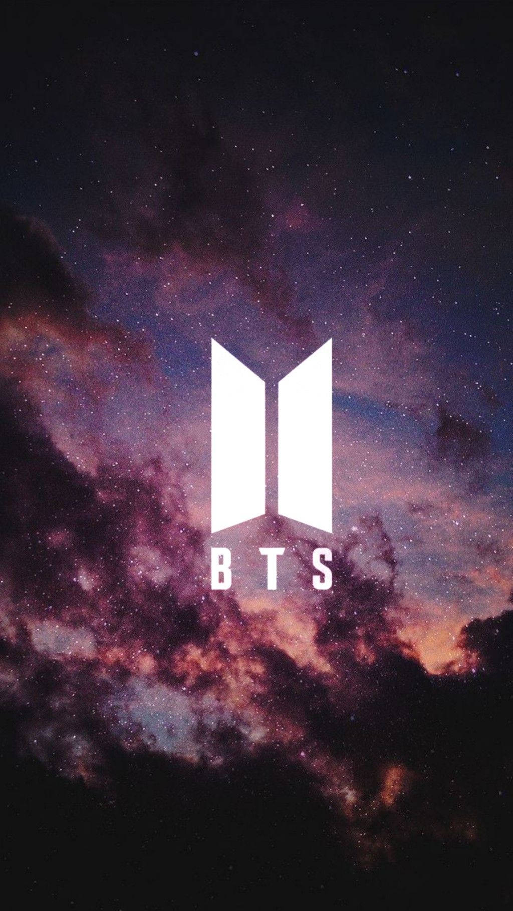 Лого на BTS през нощта Тапет