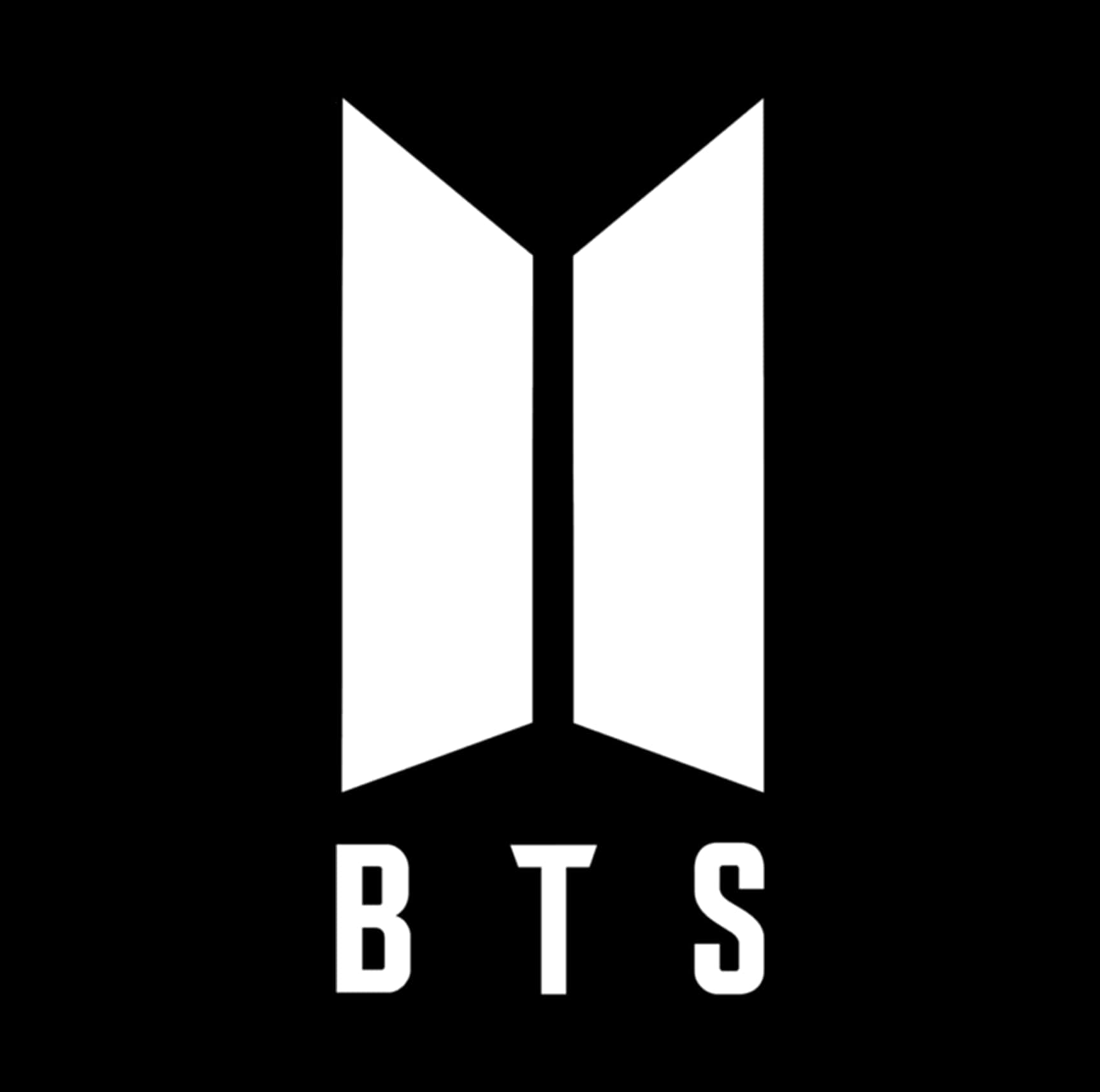 Лого на BTS в черно и бяло Тапет