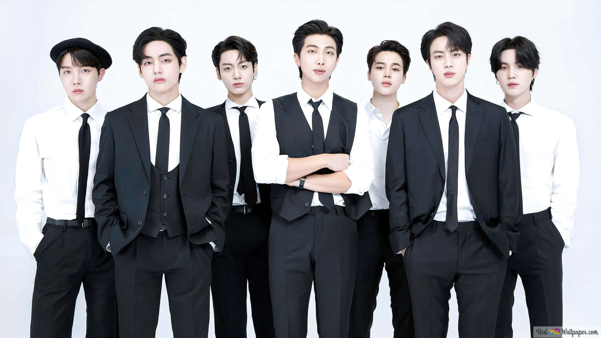 BTS Фотосесия Черно и Бяло Официално Тапет