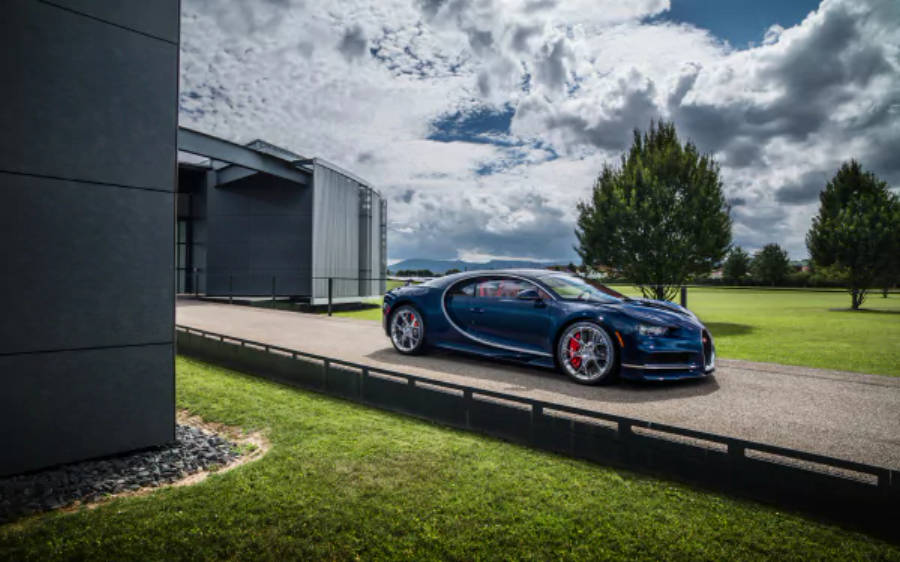 Bugatti Chiron 2017 4K Тапет