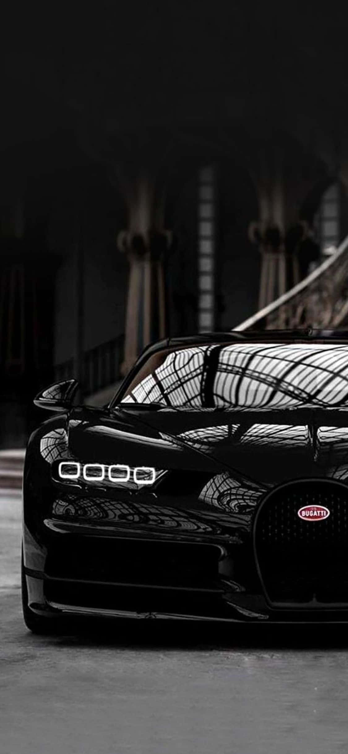 Класически стил Bugatti на iPhone XS Тапет