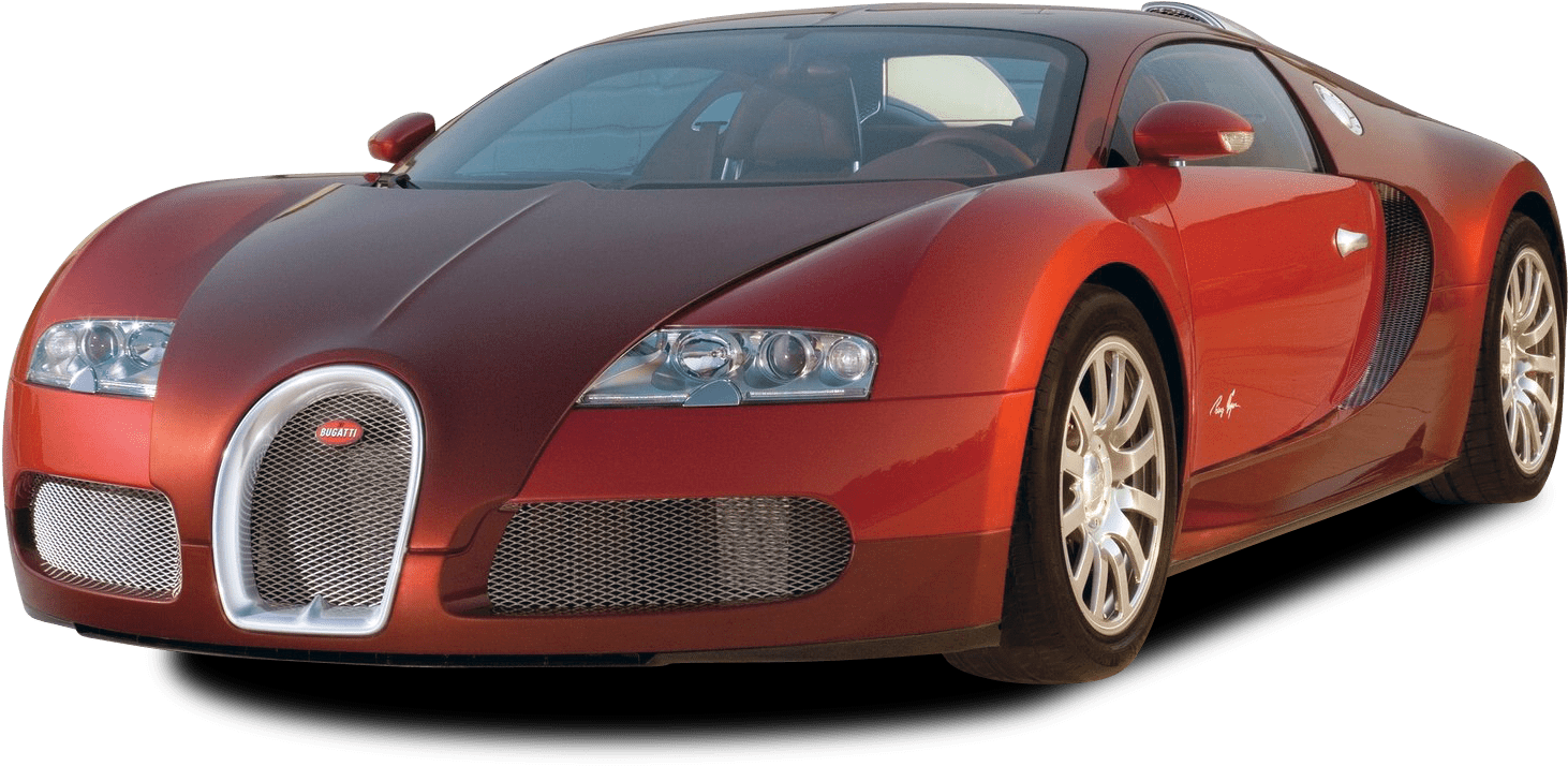 Червен Bugatti Veyron отстрани Тапет