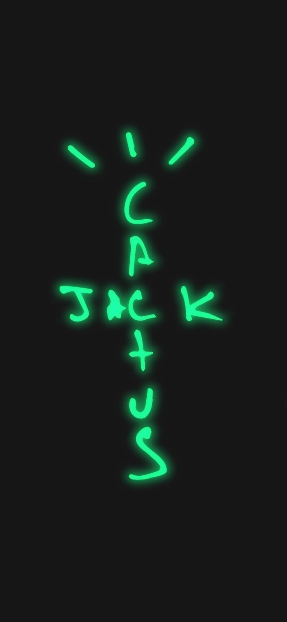 Cactus Jack Светящо Лого Тапет