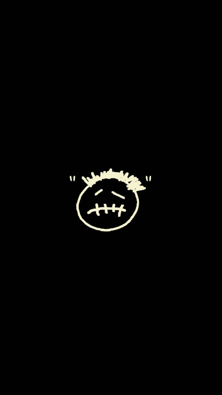 Черна естетика с лицево лого на Cactus Jack на Travis Scott Тапет