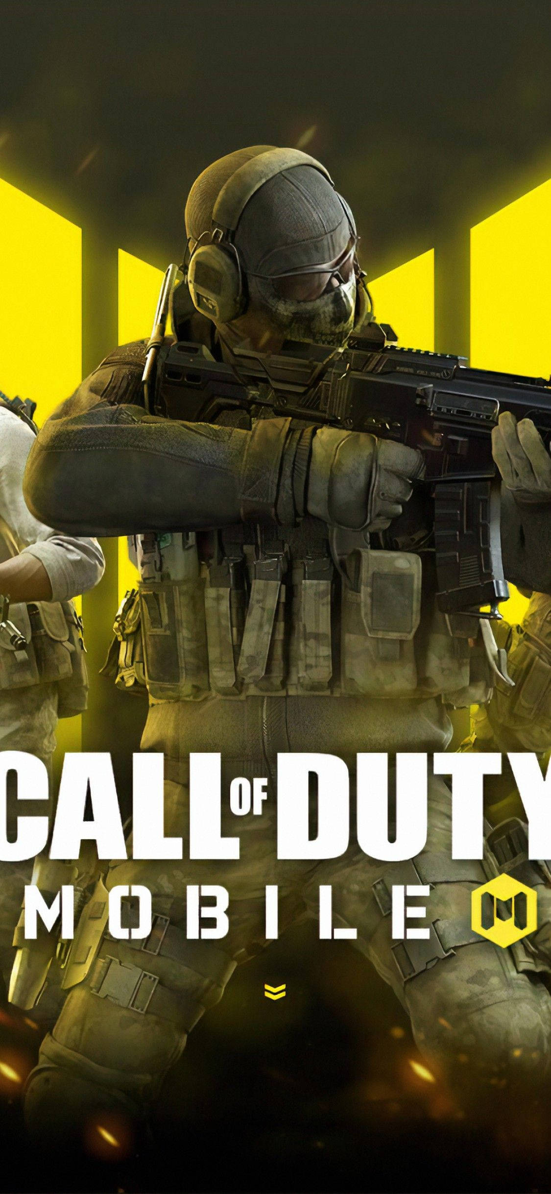 Call Of Duty Mobile лого Ghost Тапет