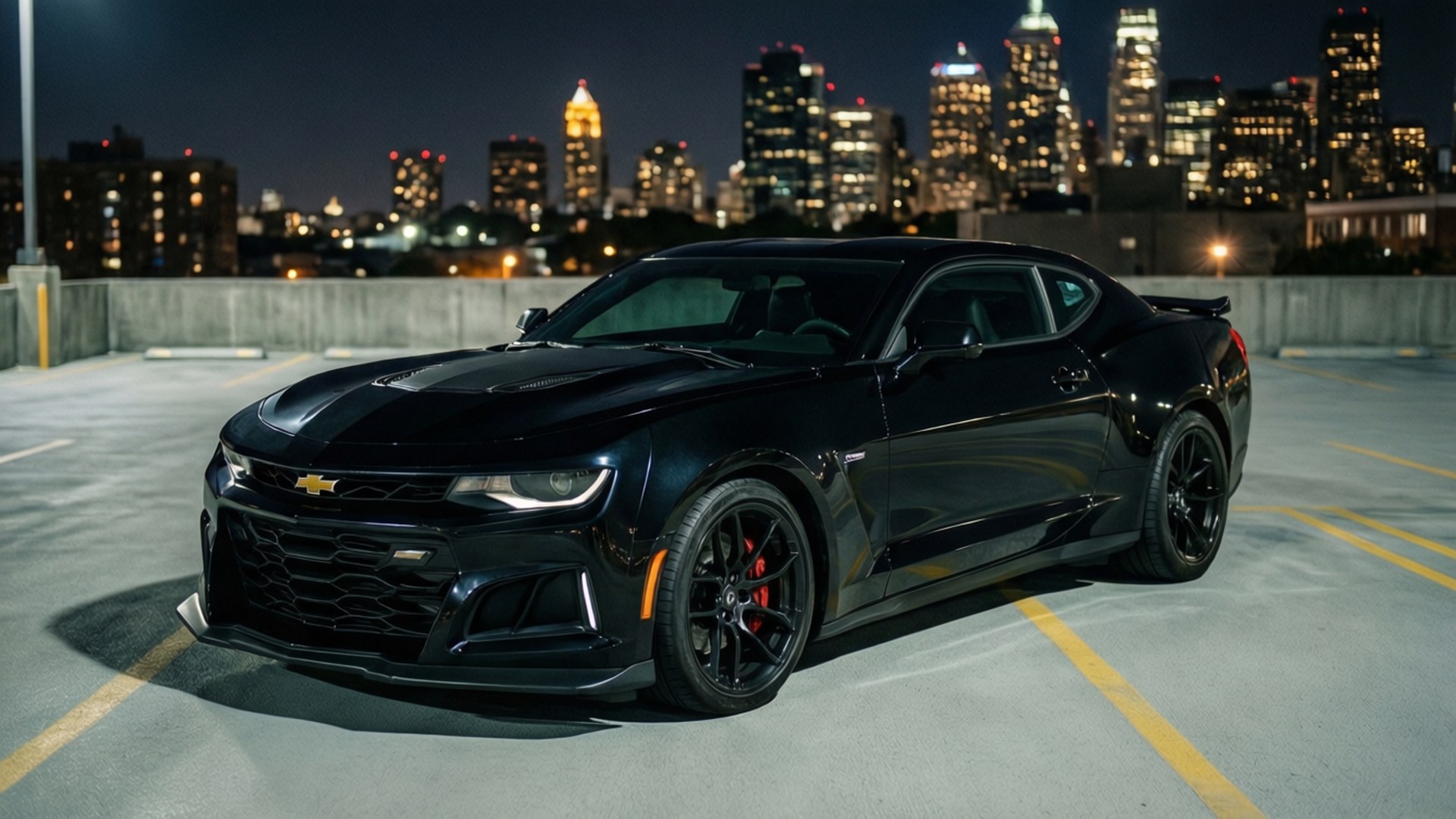 Camaro на покрив Тапет
