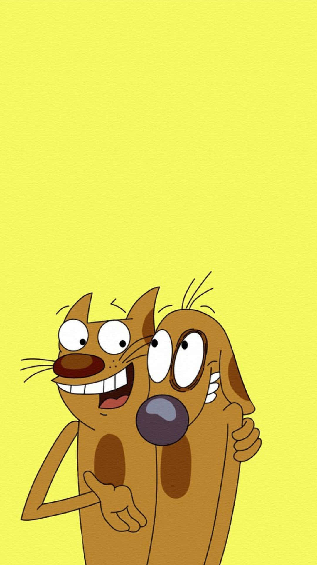 Естетика Catdog за iPhone Тапет