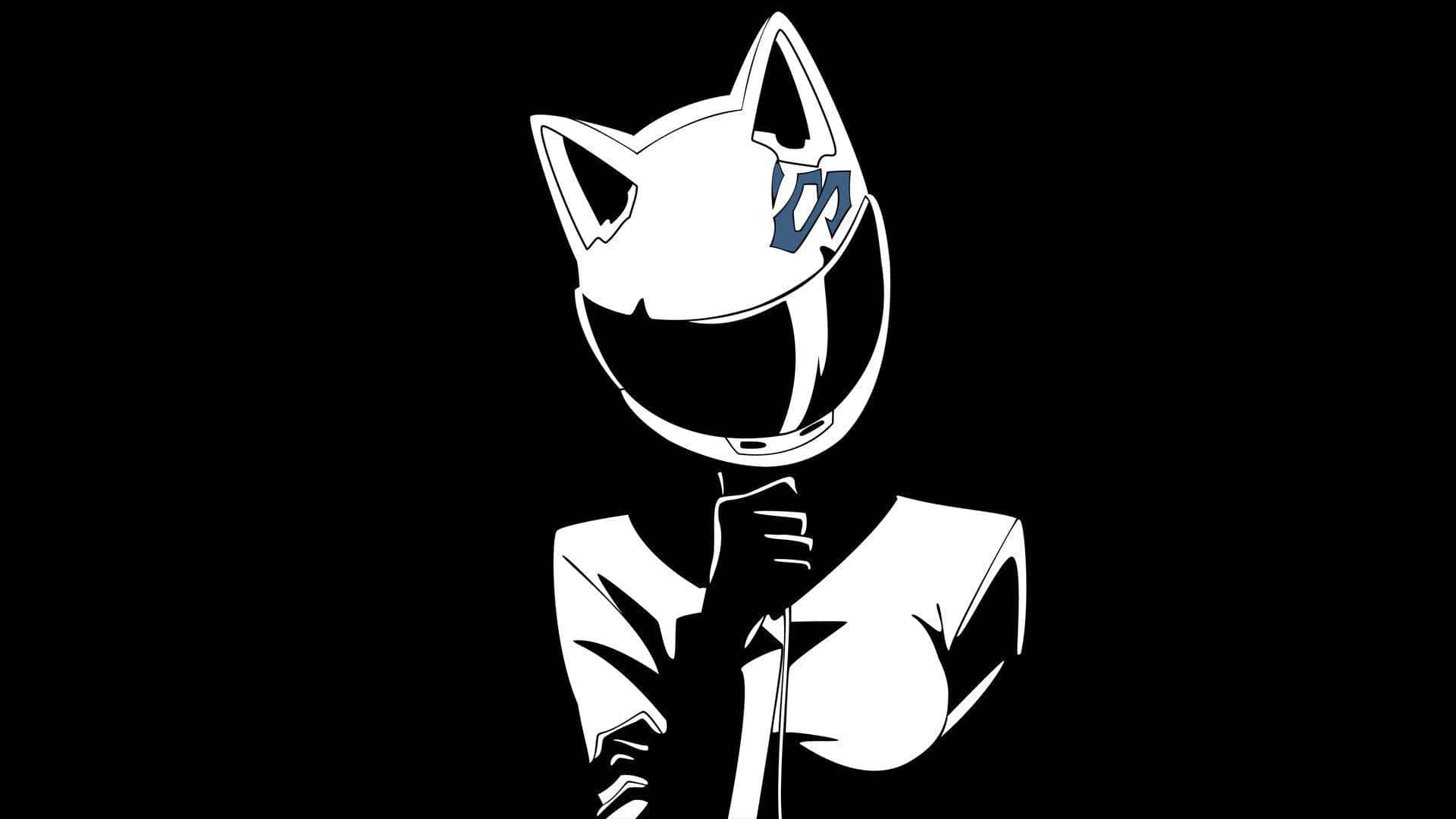 Черна аниме Celty Sturluson естетика за компютър Тапет