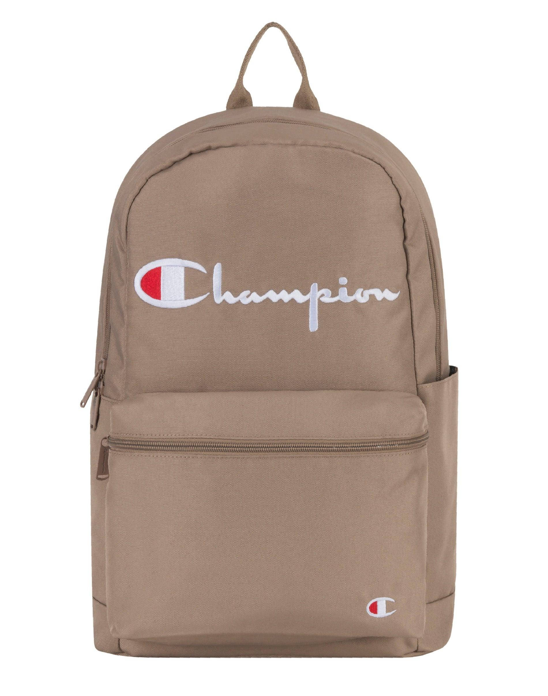 Светлокафяна раница Champion Тапет