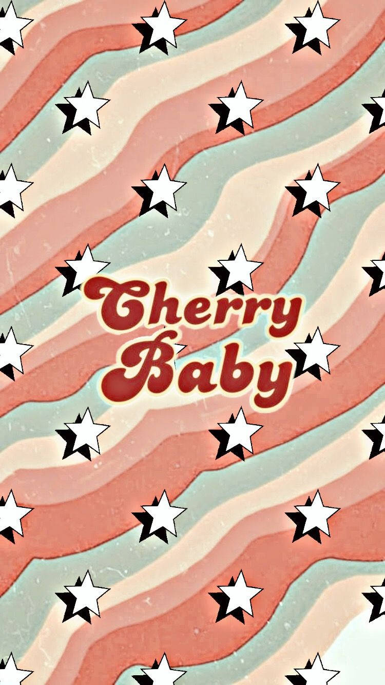 cherry baby - райета шарка със звезди Тапет