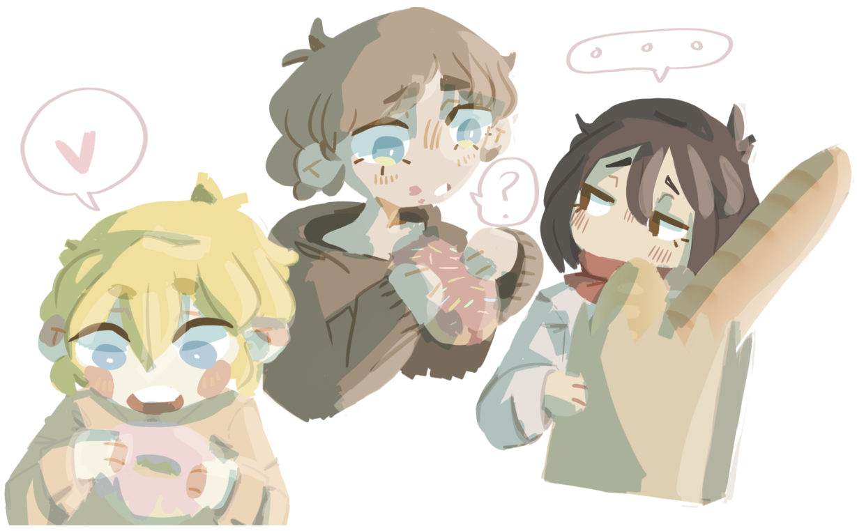 Chibi стил анимирани герои разговарят Тапет