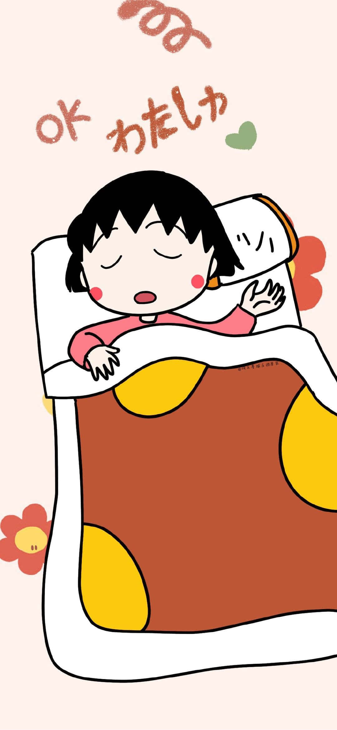 Фон Chibi Maruko Chan Тапет