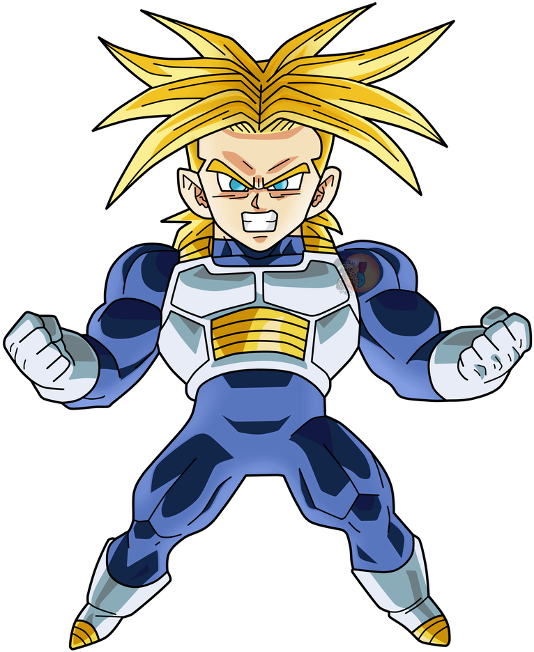 Chibi Super Саянски Воин Тапет