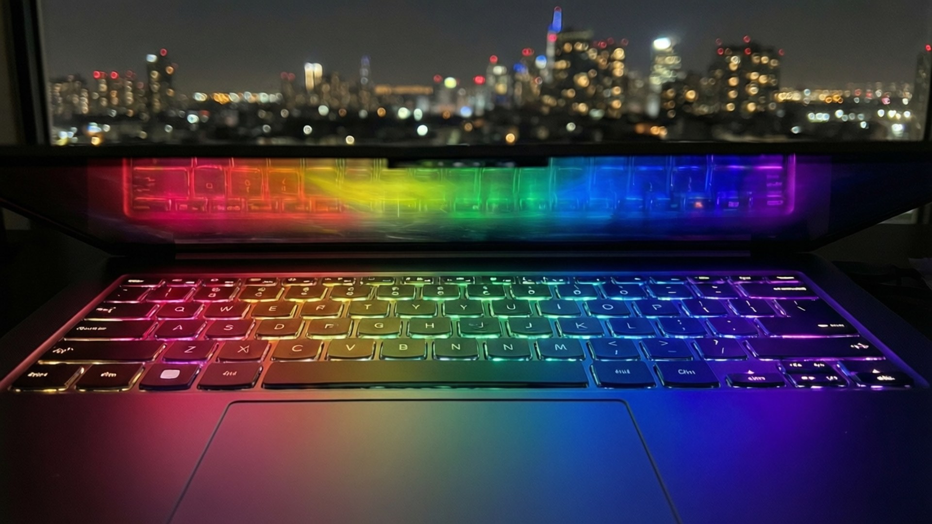 Дъгова клавиатура Chromebook Тапет