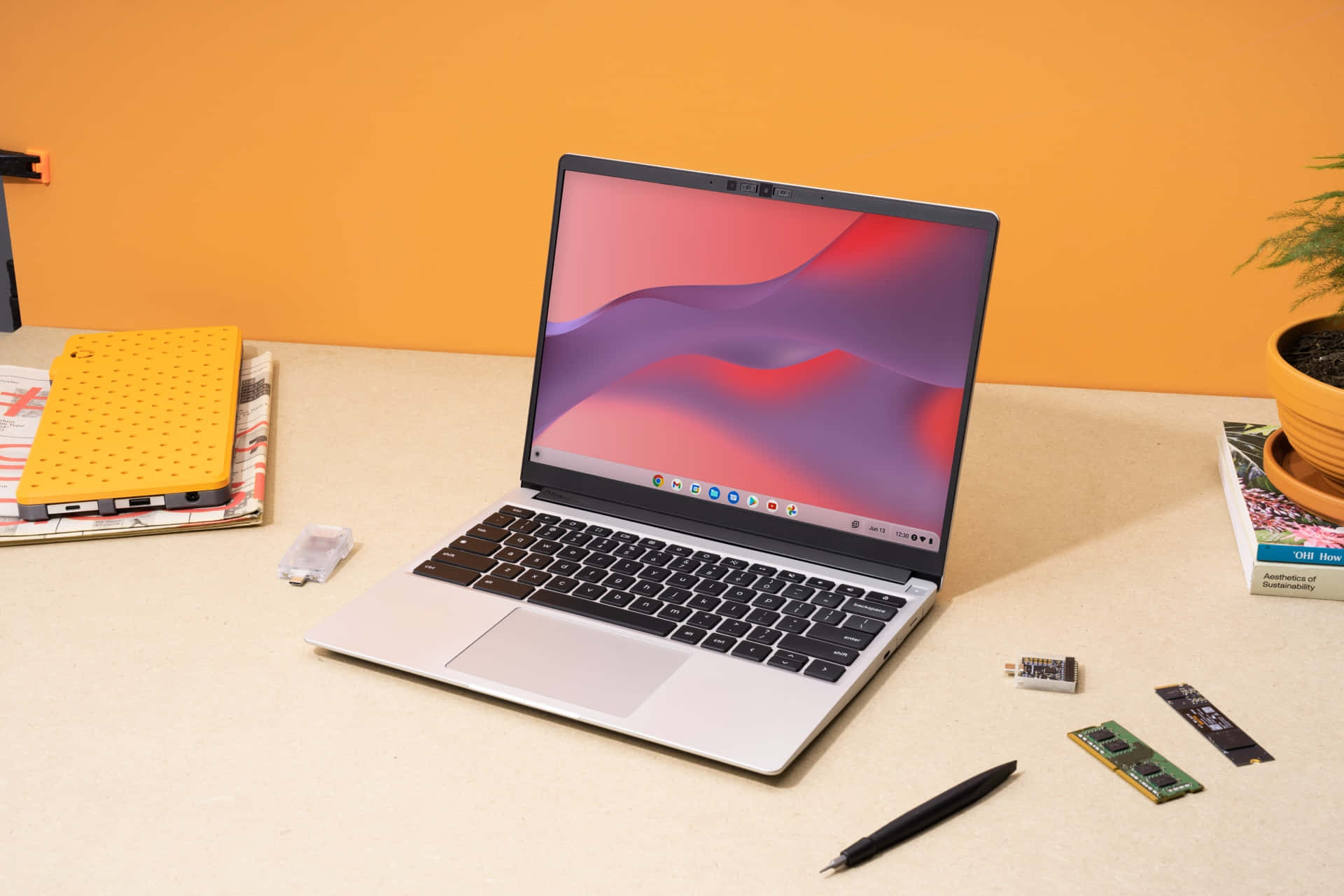 Бъдете продуктивни в движение с Chromebook Тапет