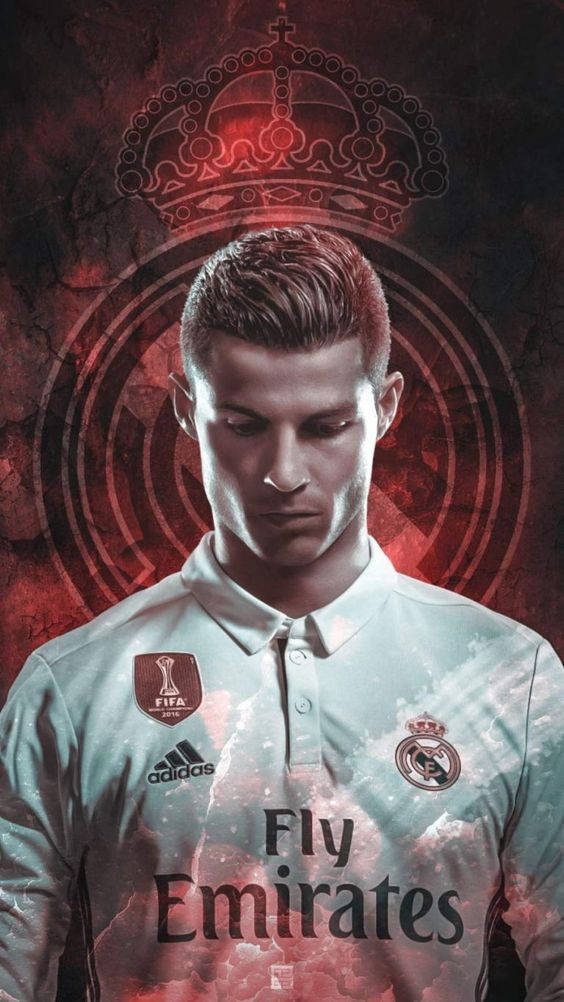 Червен Емирейтс CR7 Кристиано Роналдо iPhone Тапет