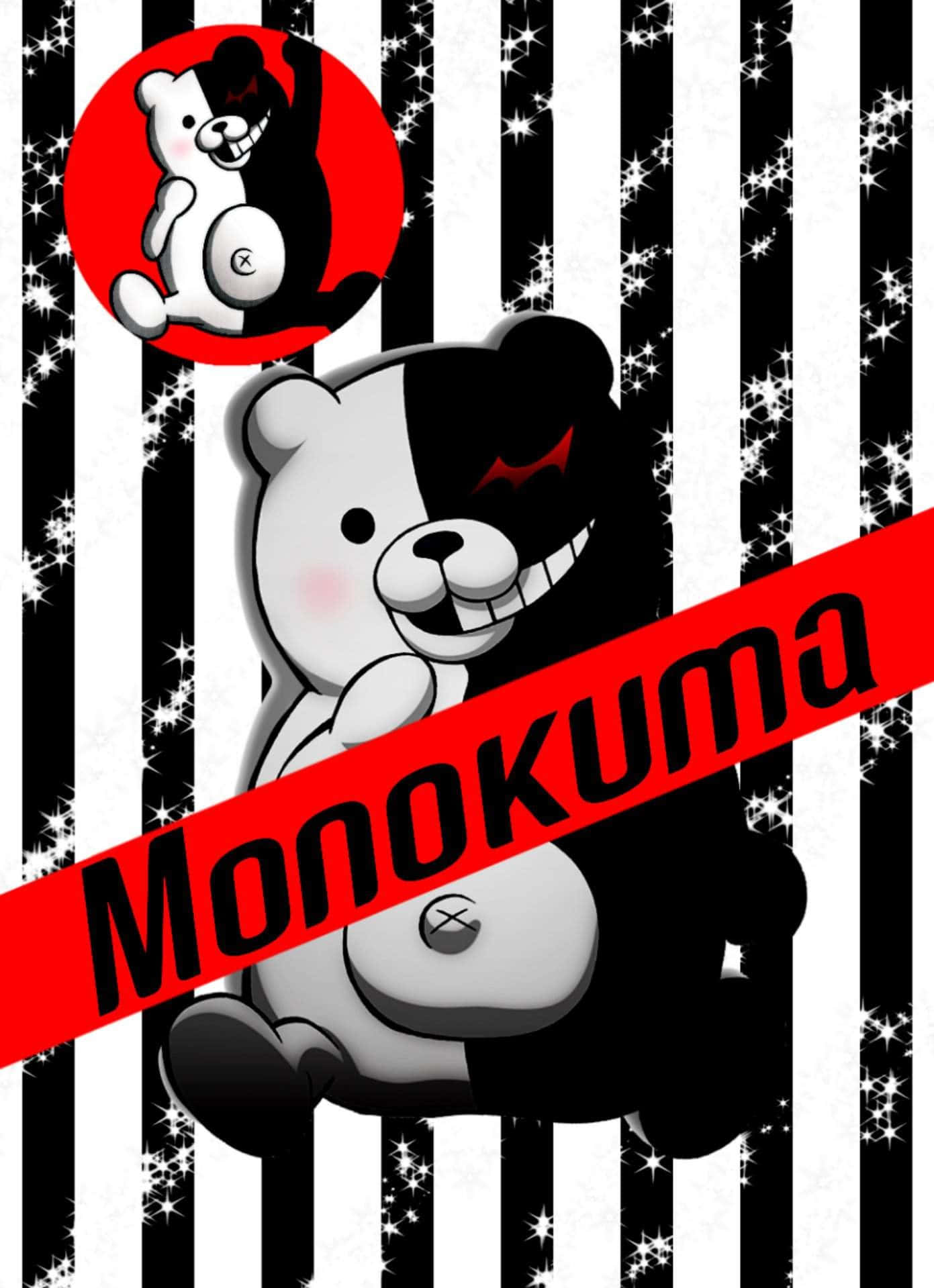 Монокума Danganronpa аниме постер Тапет