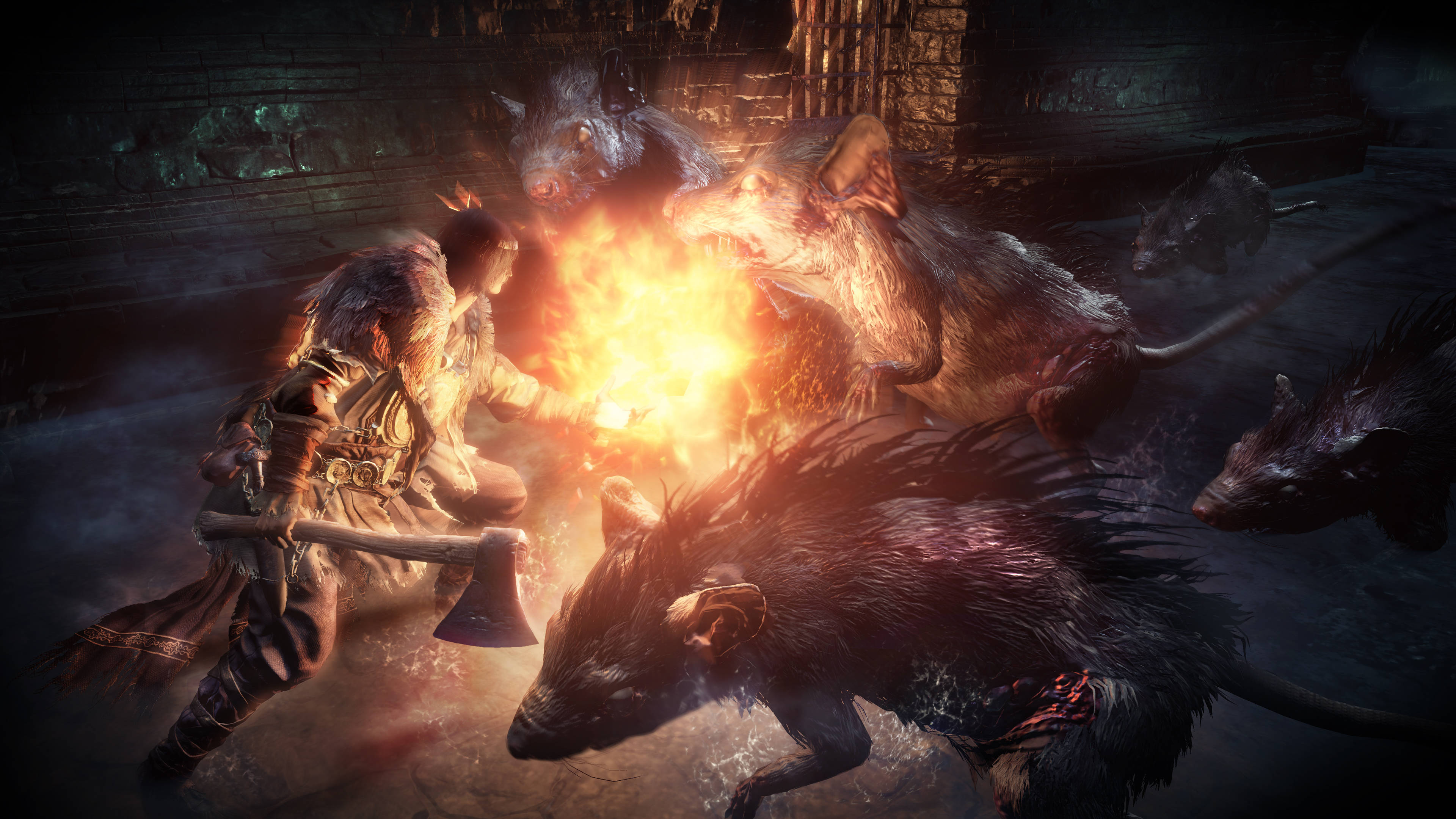 Dark Souls III Гигантски Плъхове Тапет
