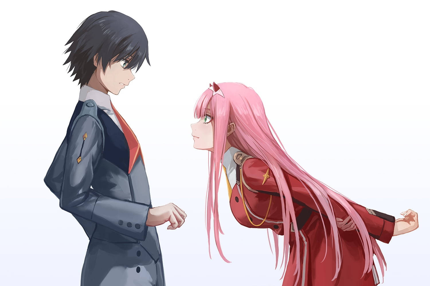 Darling In The Franxx Естетична Аниме Двойка Тапет