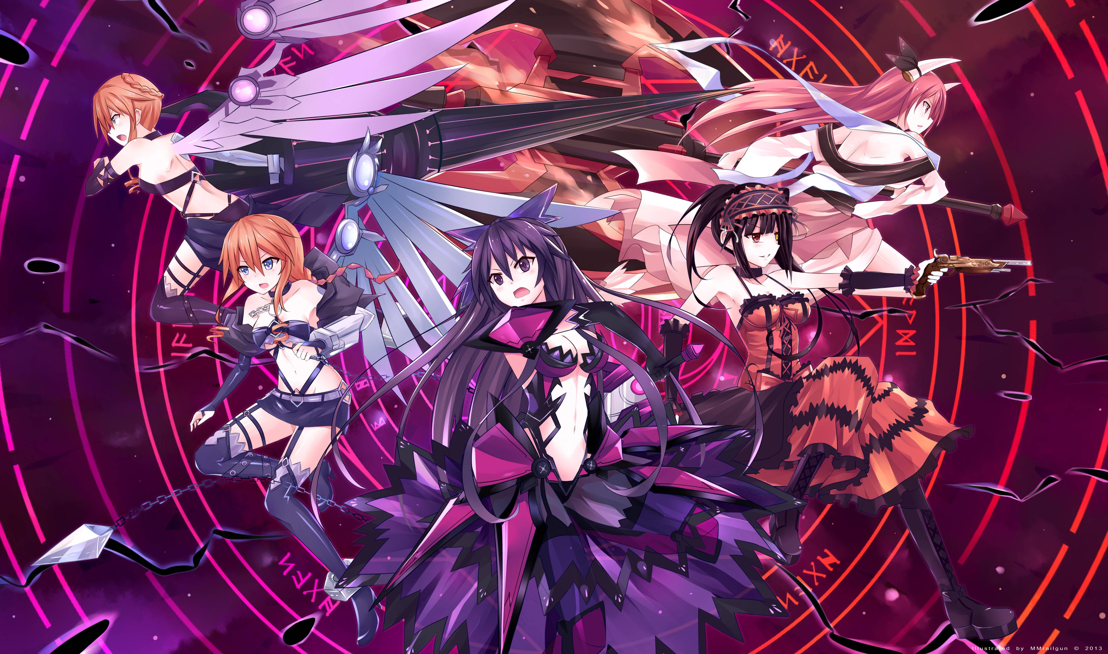 Аниме Date A Live Героини Тапет