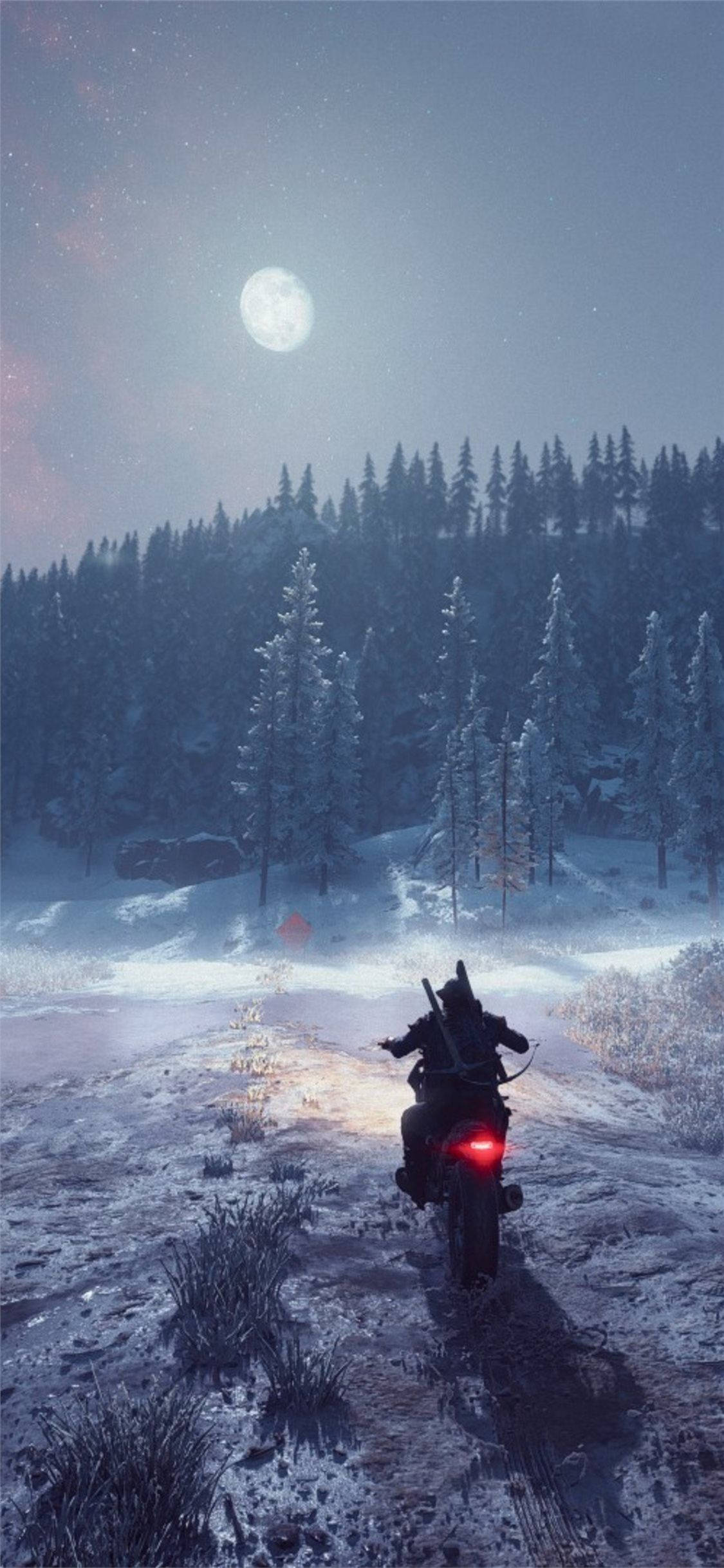 Days Gone Возим в Зима Тапет