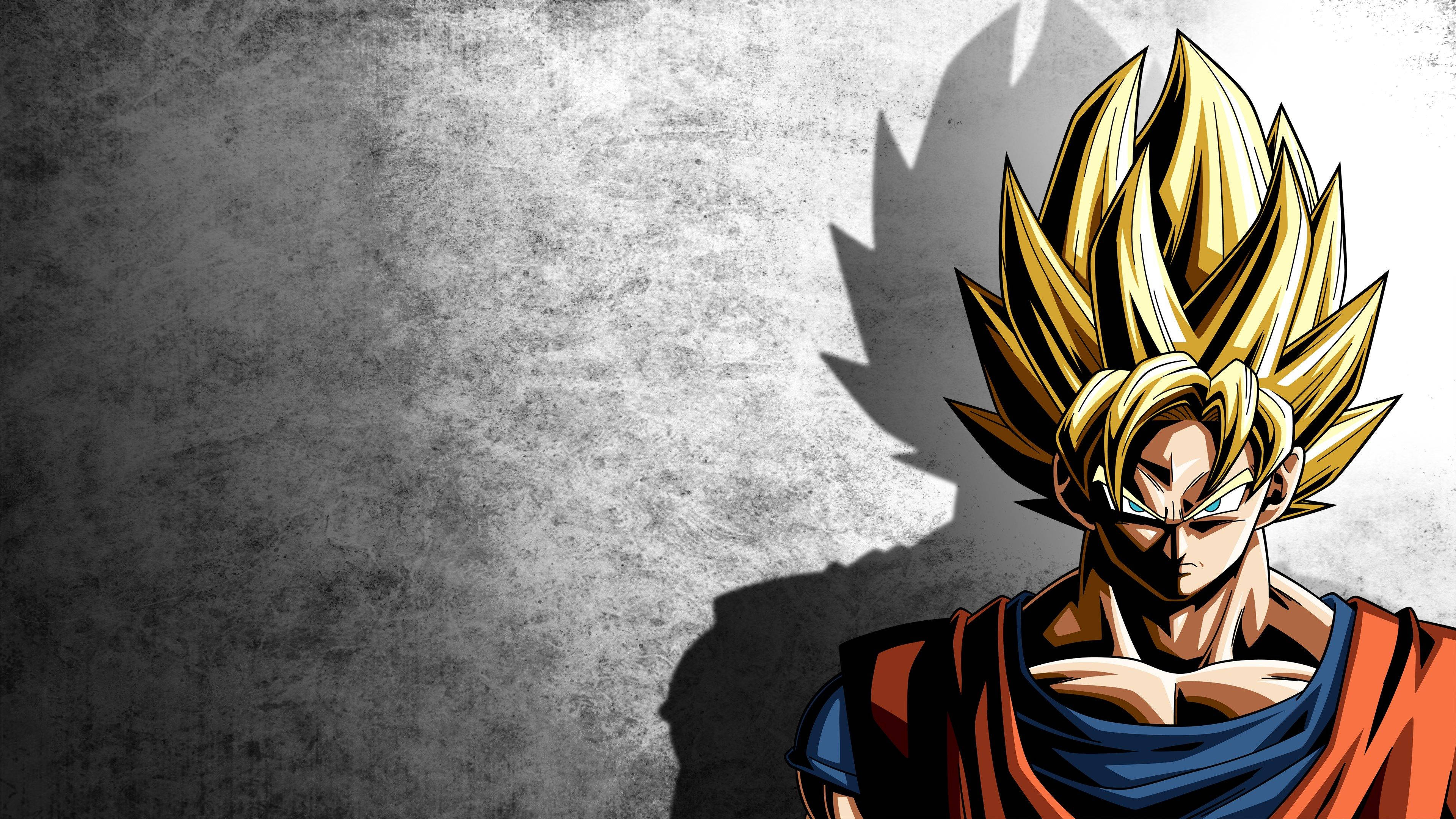 Оригинален Супер Сайан Гоку DBZ 4K Тапет