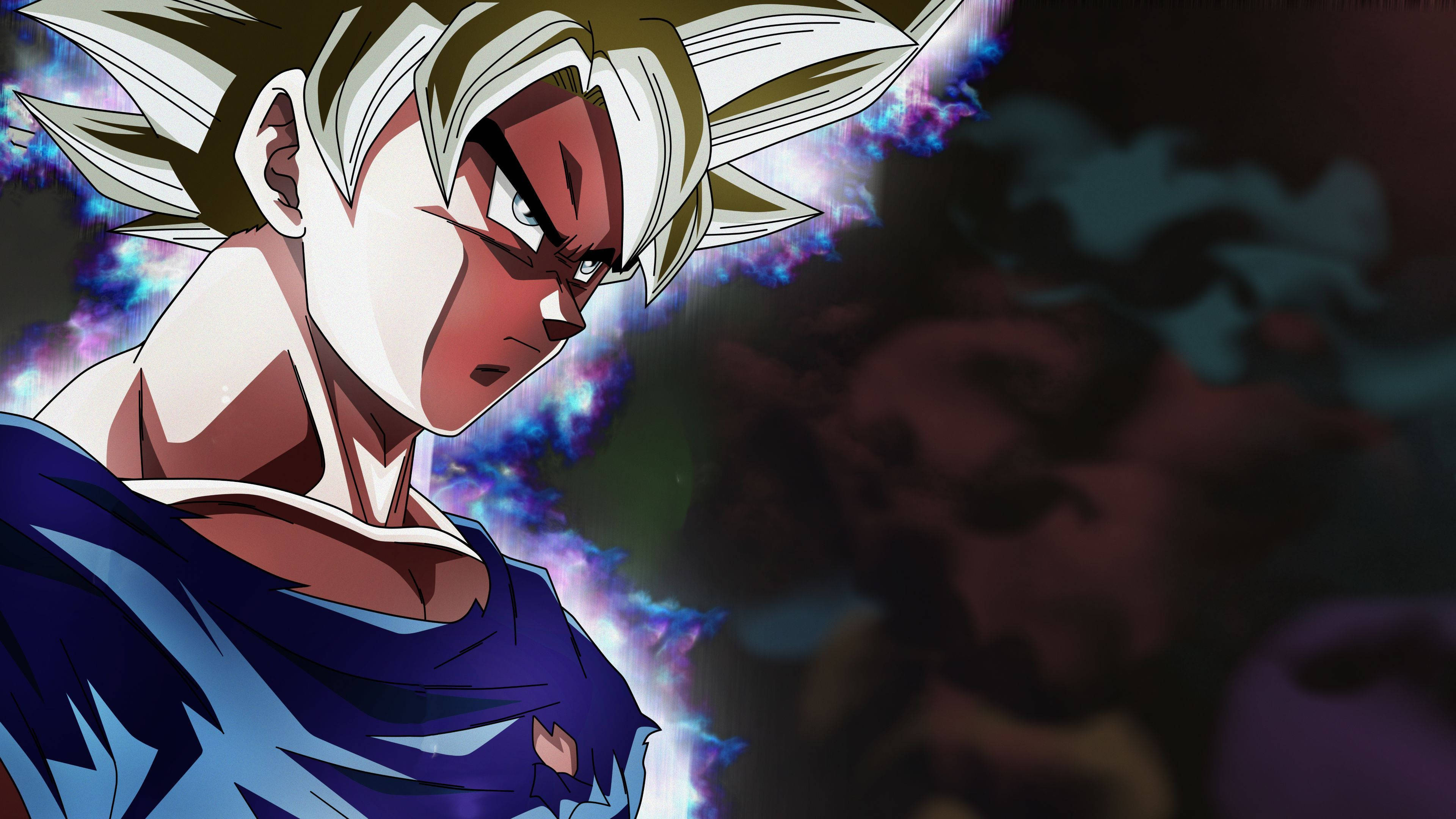 Гоку Перфектна Ултра Инстинкт DBZ 4K Тапет