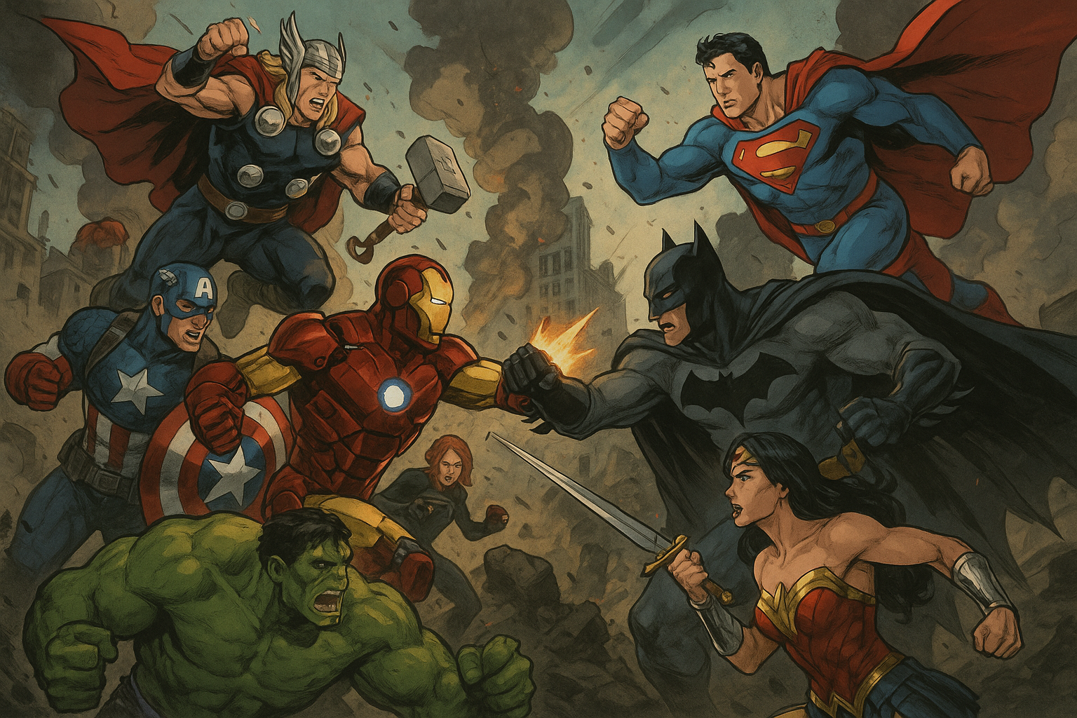 DC СРЕЩУ MARVEL КОЙ ЩЕ ПОБЕДИ??? Тапет