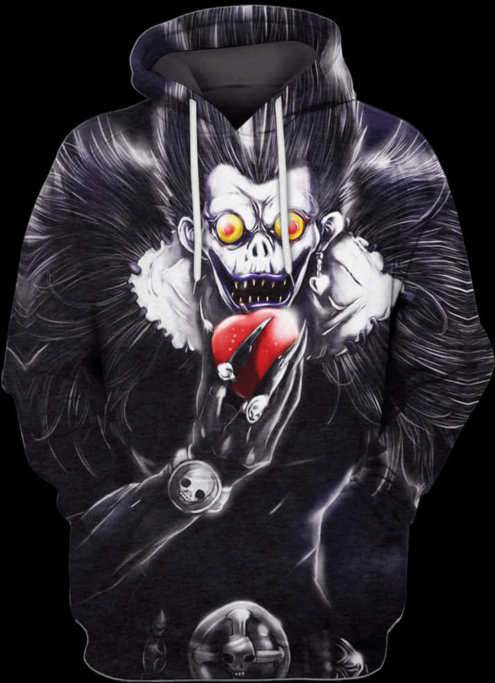 Дизайн на худи с Рюк от Death Note Тапет