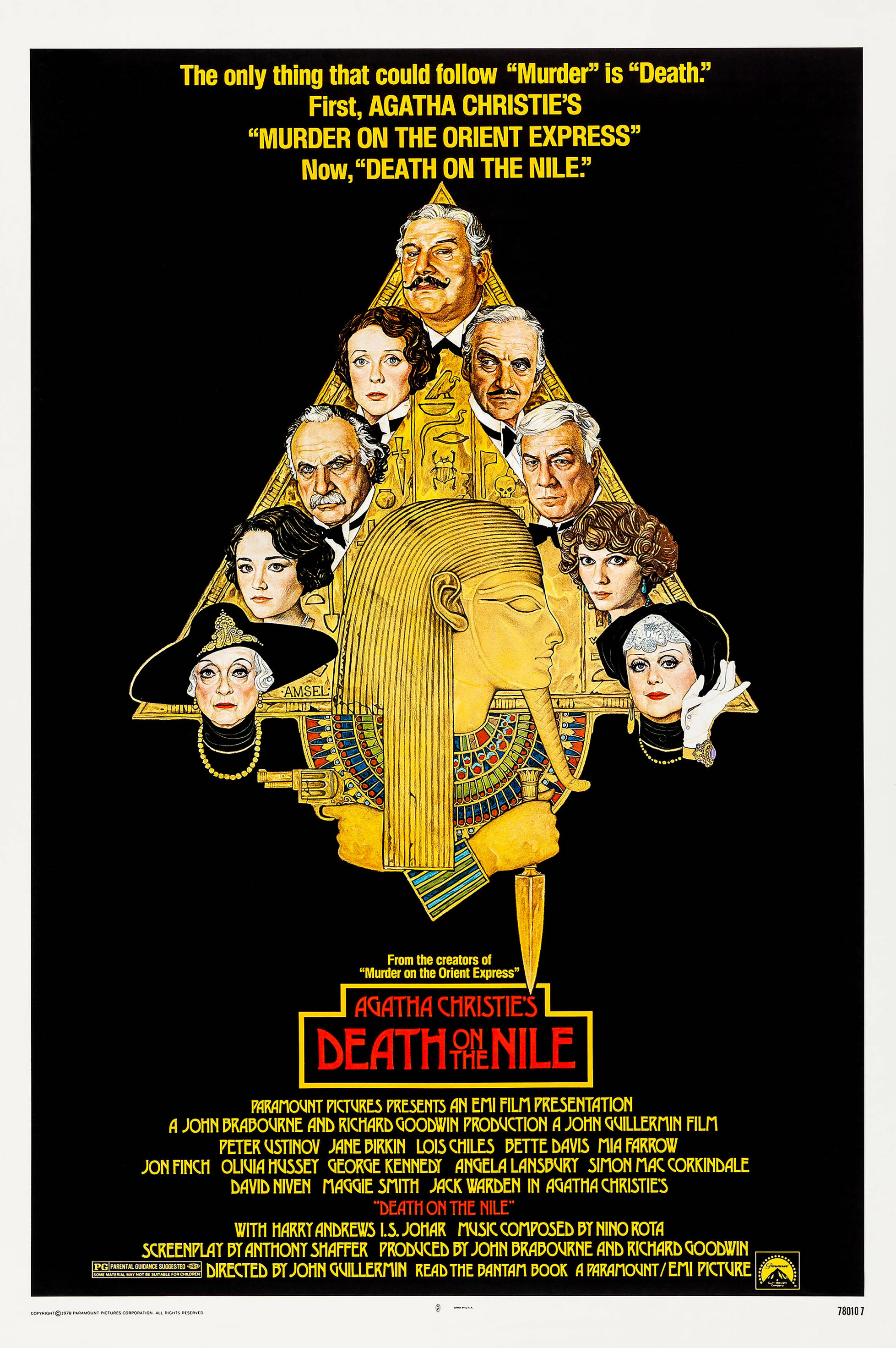 Death Of The Nile Poster David Niven Тапет