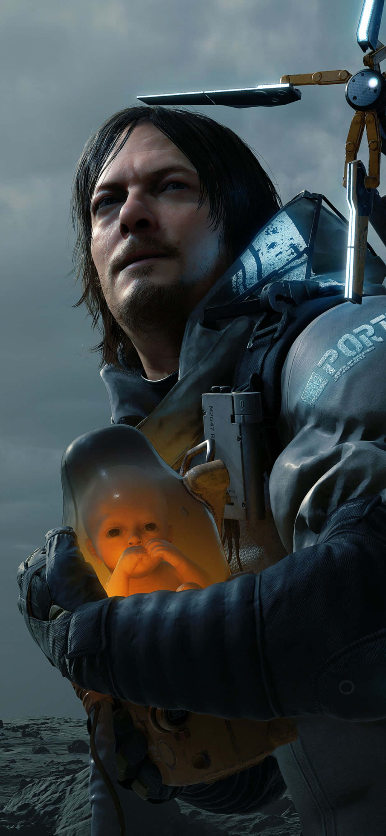 Пригответе се да играете високо очакваната видео игра: Death Stranding на ваши iPhone Xs Max Тапет