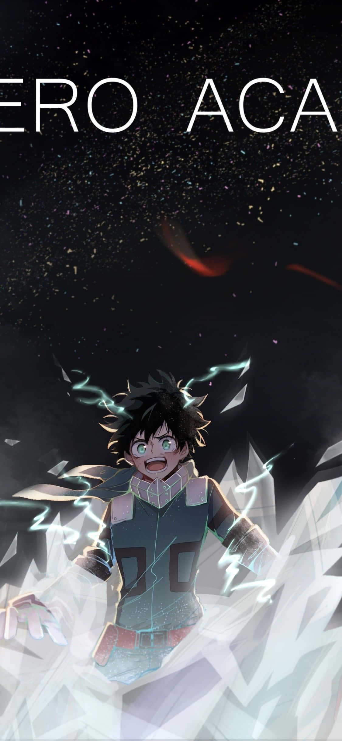 Жива тапет за телефон с Deku в действие Тапет
