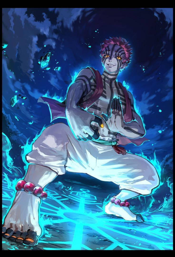 Demon Slayer Akaza Soryu Style Teknika Тапет