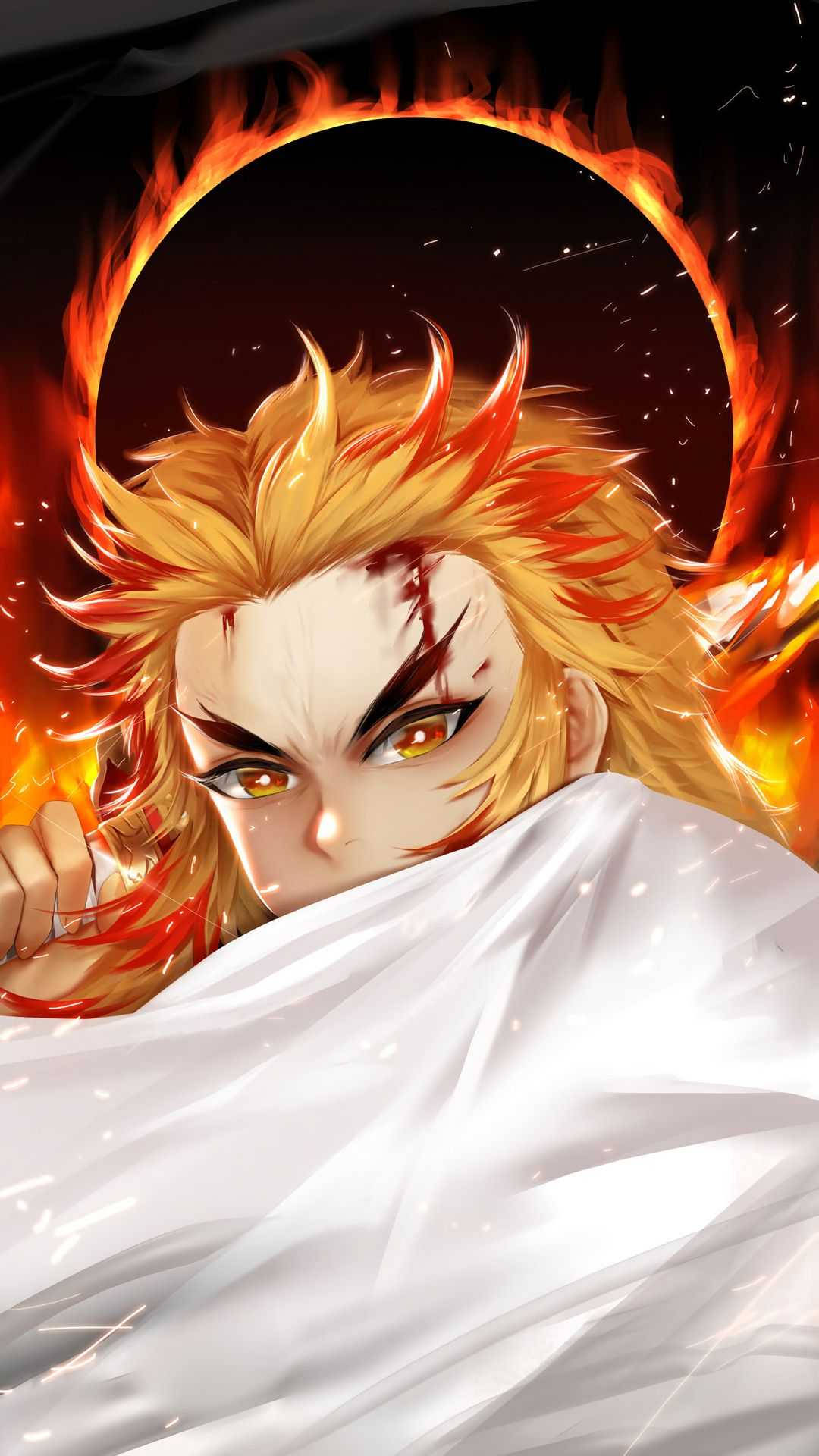 Кьоджуро Ренгоку Demon Slayer iPhone Тапет