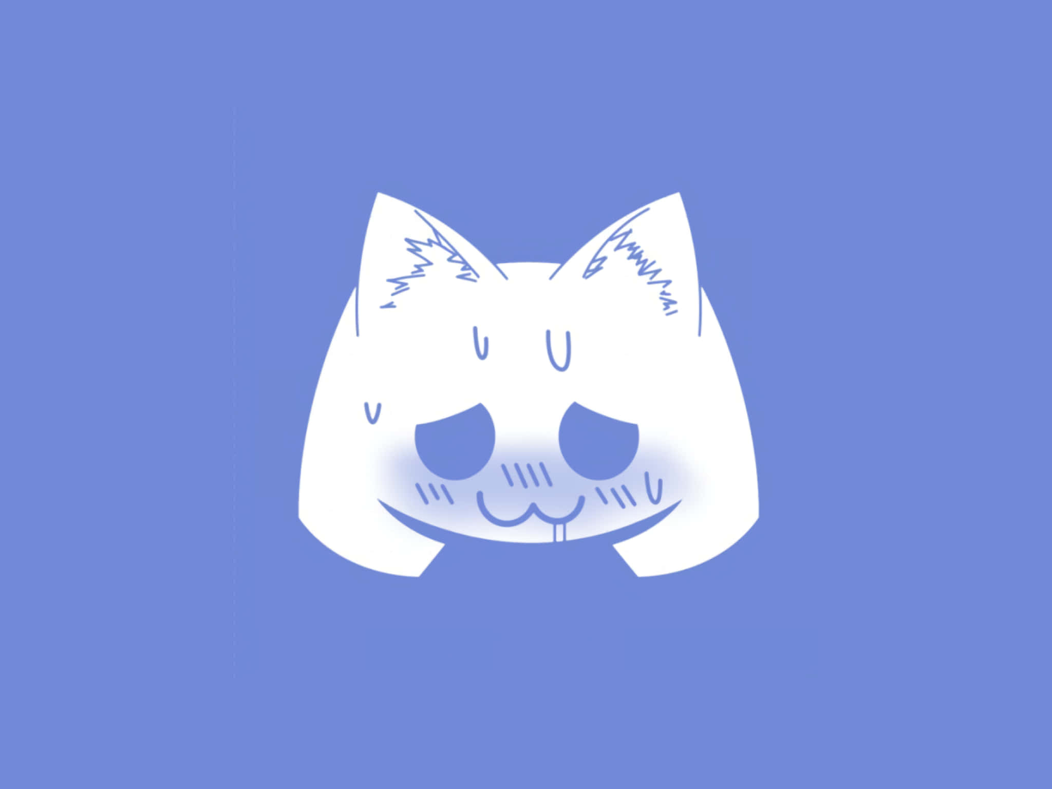 Discord лого като аниме котка Тапет