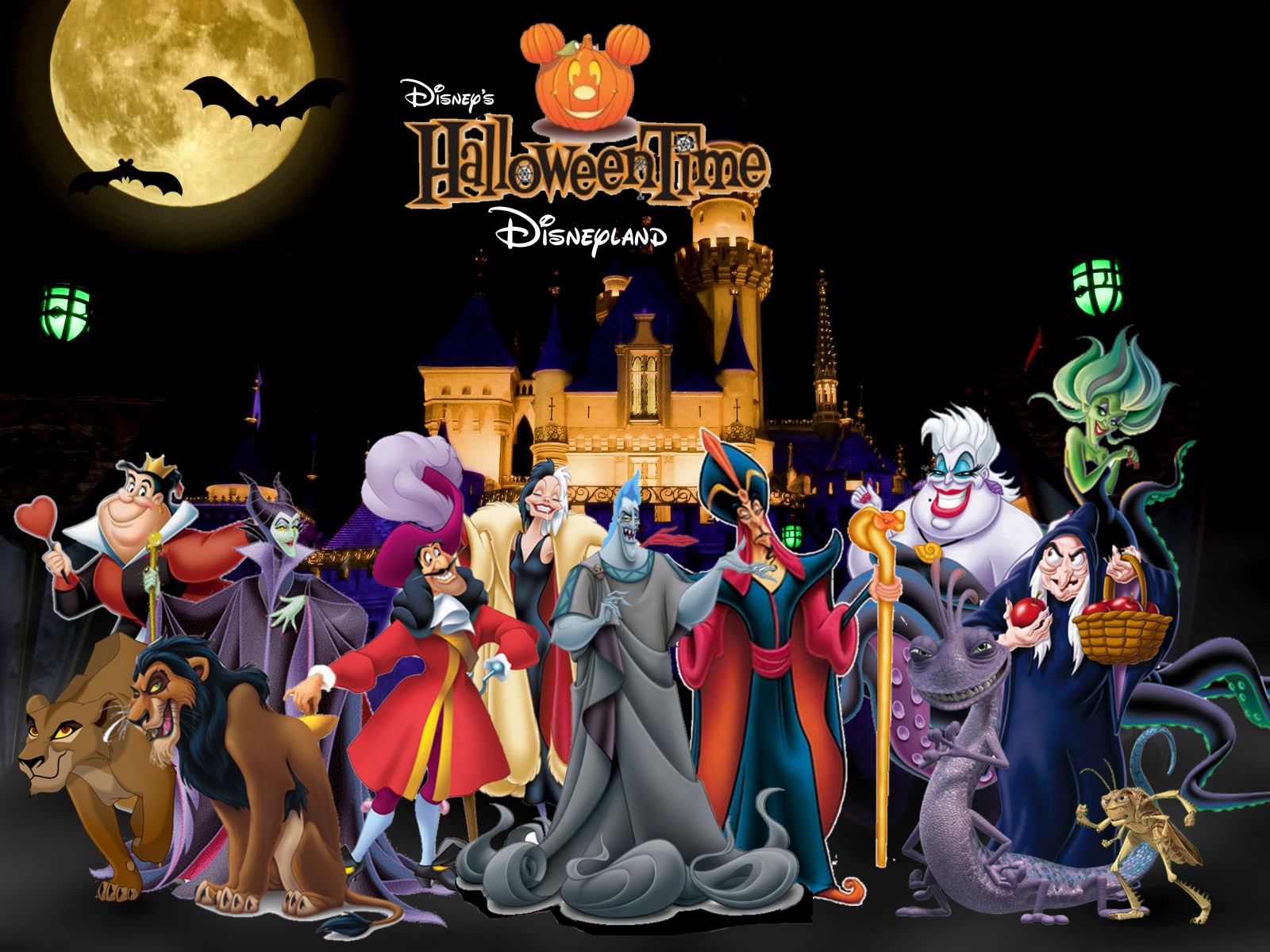 Фон Disney Halloween 1600 x 1200 Тапет
