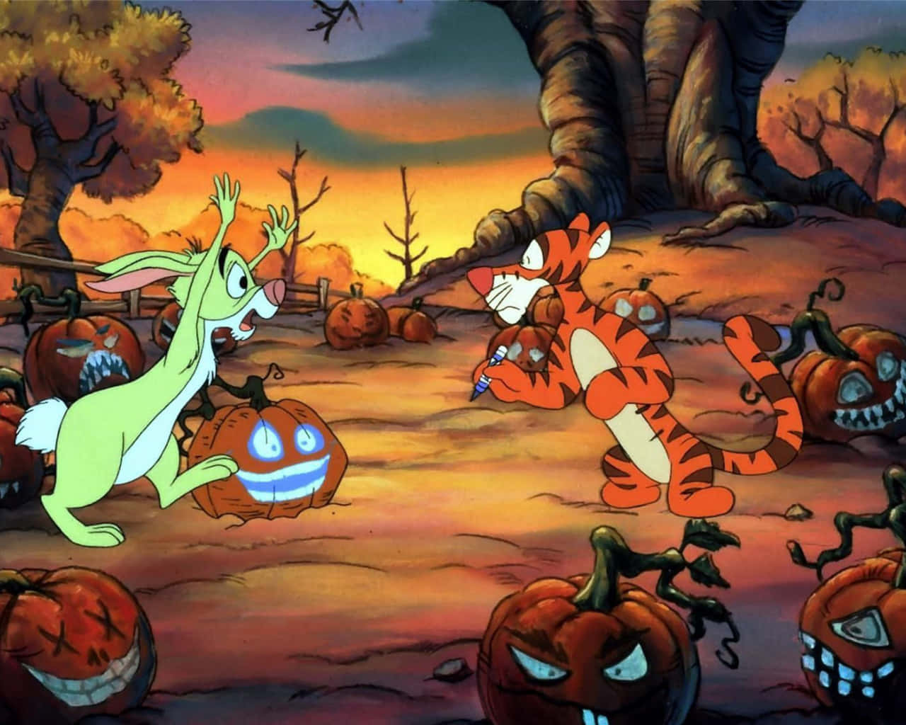Вълшебна Disney Halloween нощ Тапет