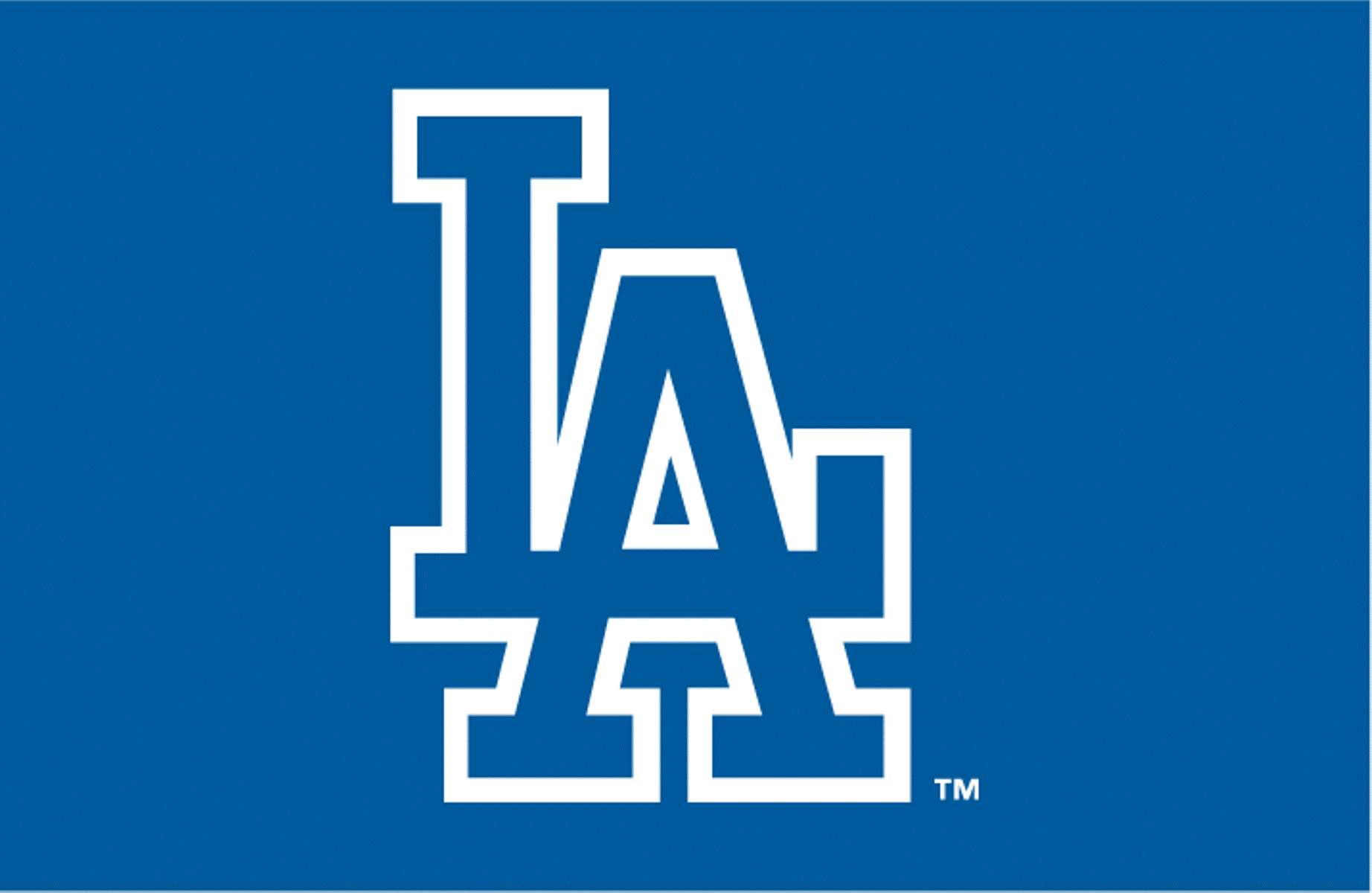 Основно синьо лого на Dodgers Тапет