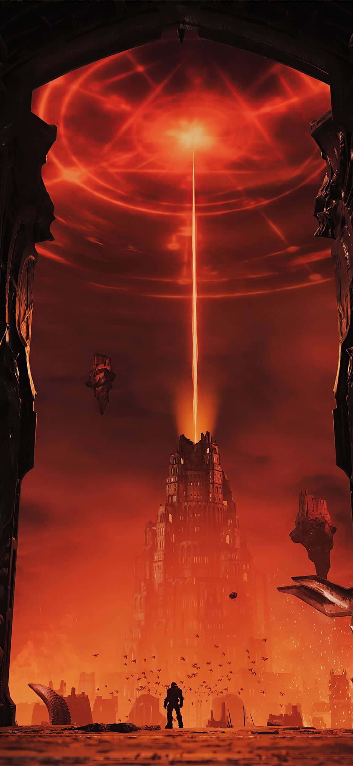 Doom Slayer в действие в Doom Eternal Тапет
