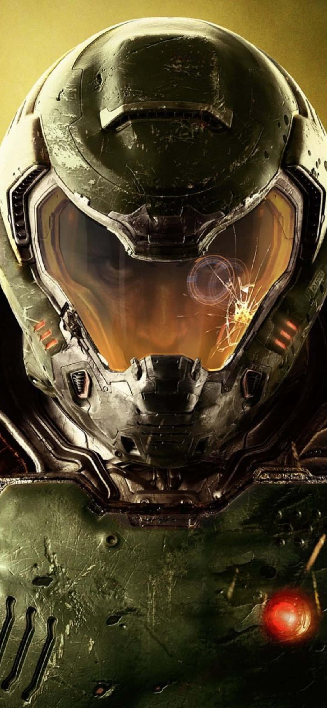 Шлем на Doomguy за iPhone Xs – Doom фон Тапет