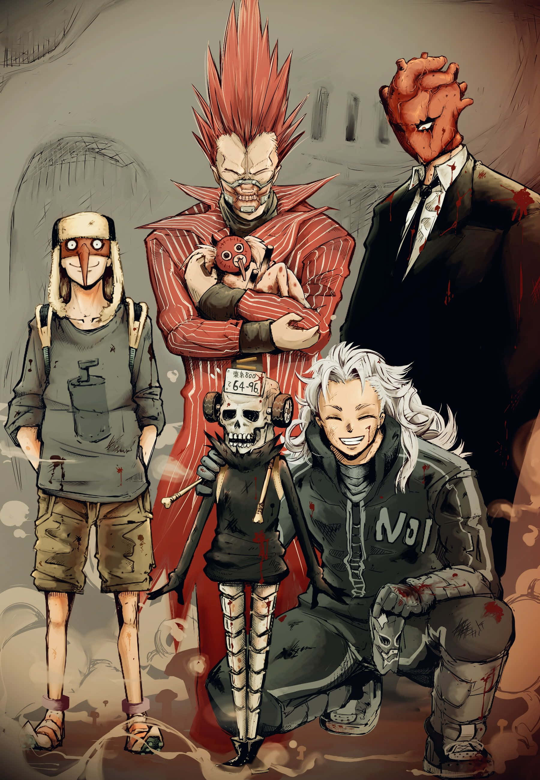 Кайман, главния герой в Dorohedoro, готов да се изправи с врагите си Тапет