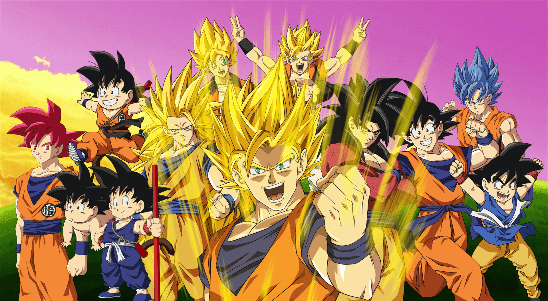 Фон Dragon Ball Super 1920 x 1054 Тапет