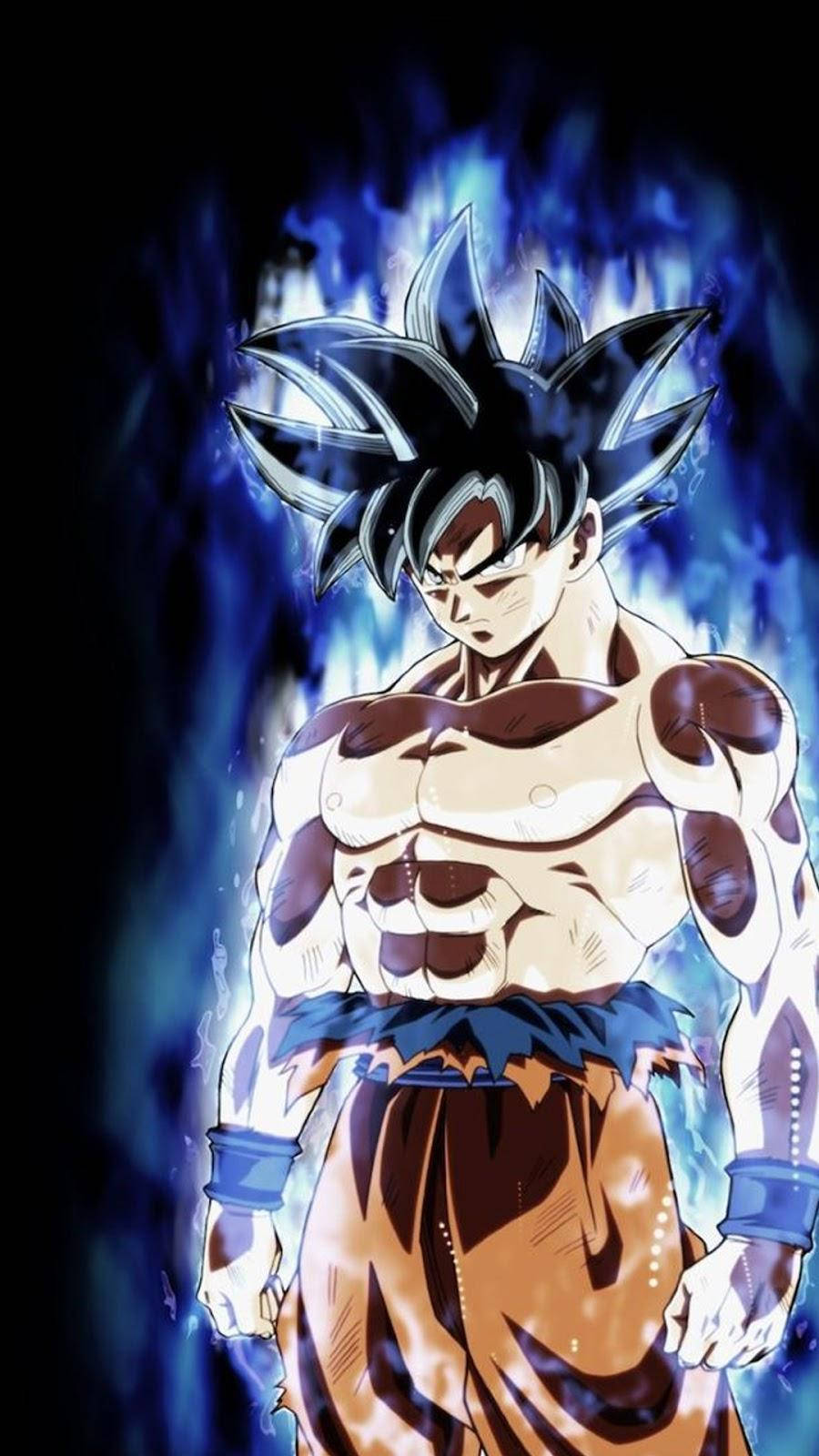 Светещ Гоку от Dragon Ball Super за телефон Тапет