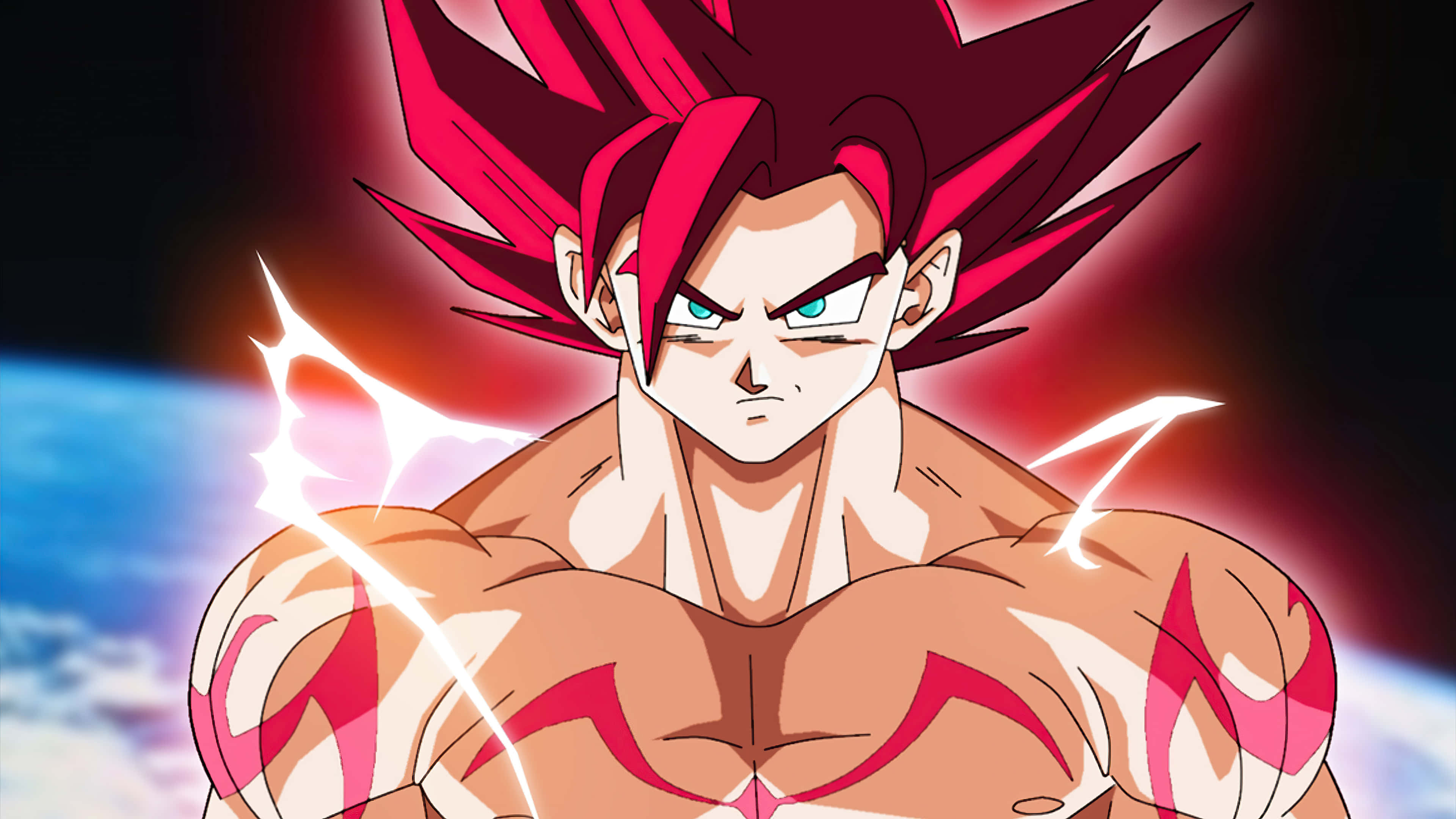 Червенокос Гоку от Dragon Ball Super Тапет