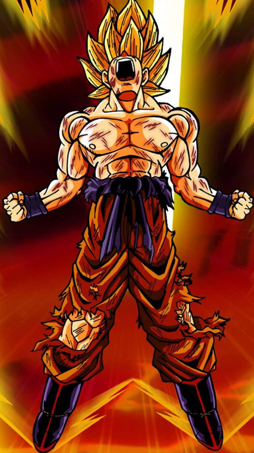 Супер Сайян Гоку Dragon Ball Super iPhone Тапет