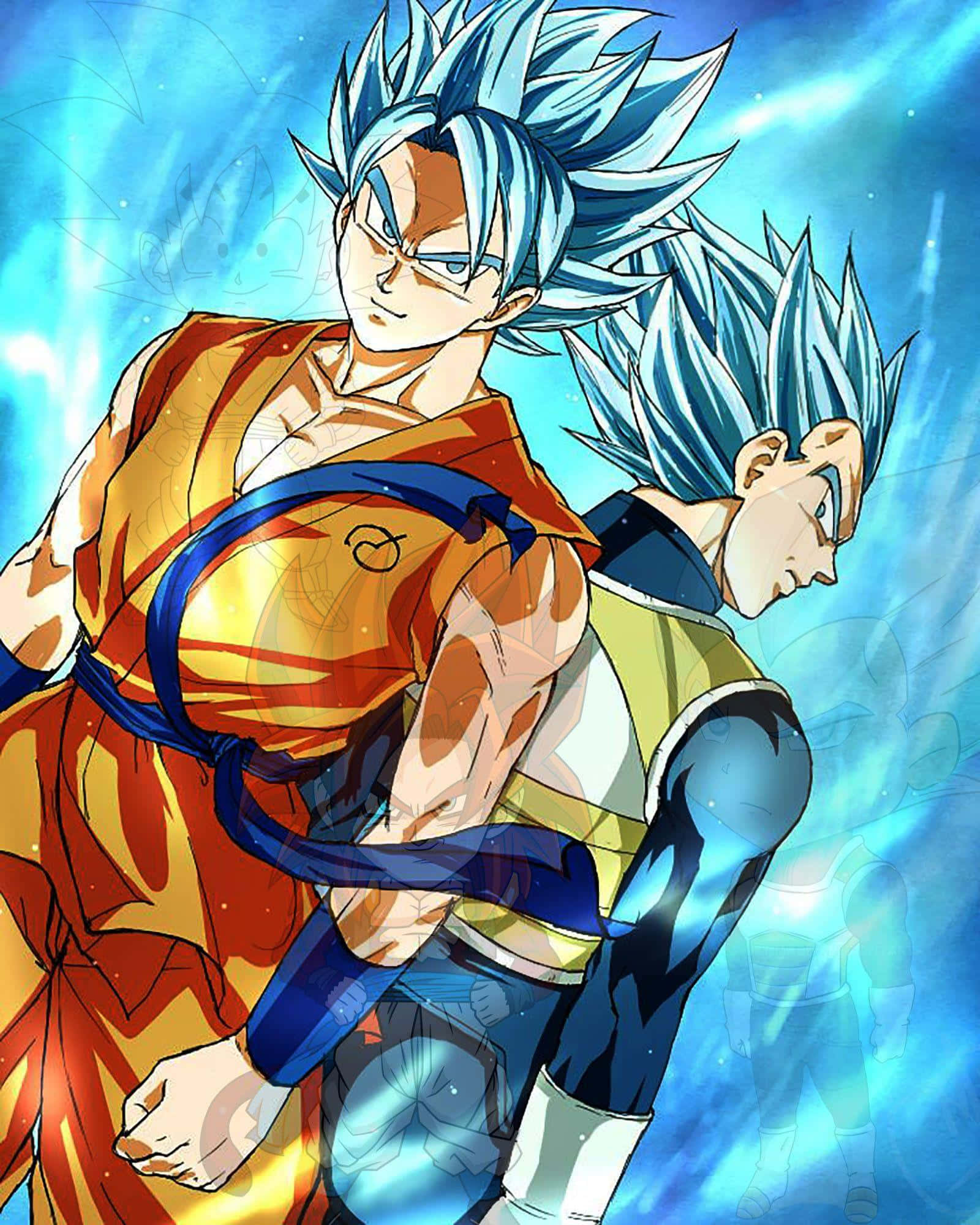 Гоку и Вегета Супер Сайян Dragon Ball Super iPhone Тапет