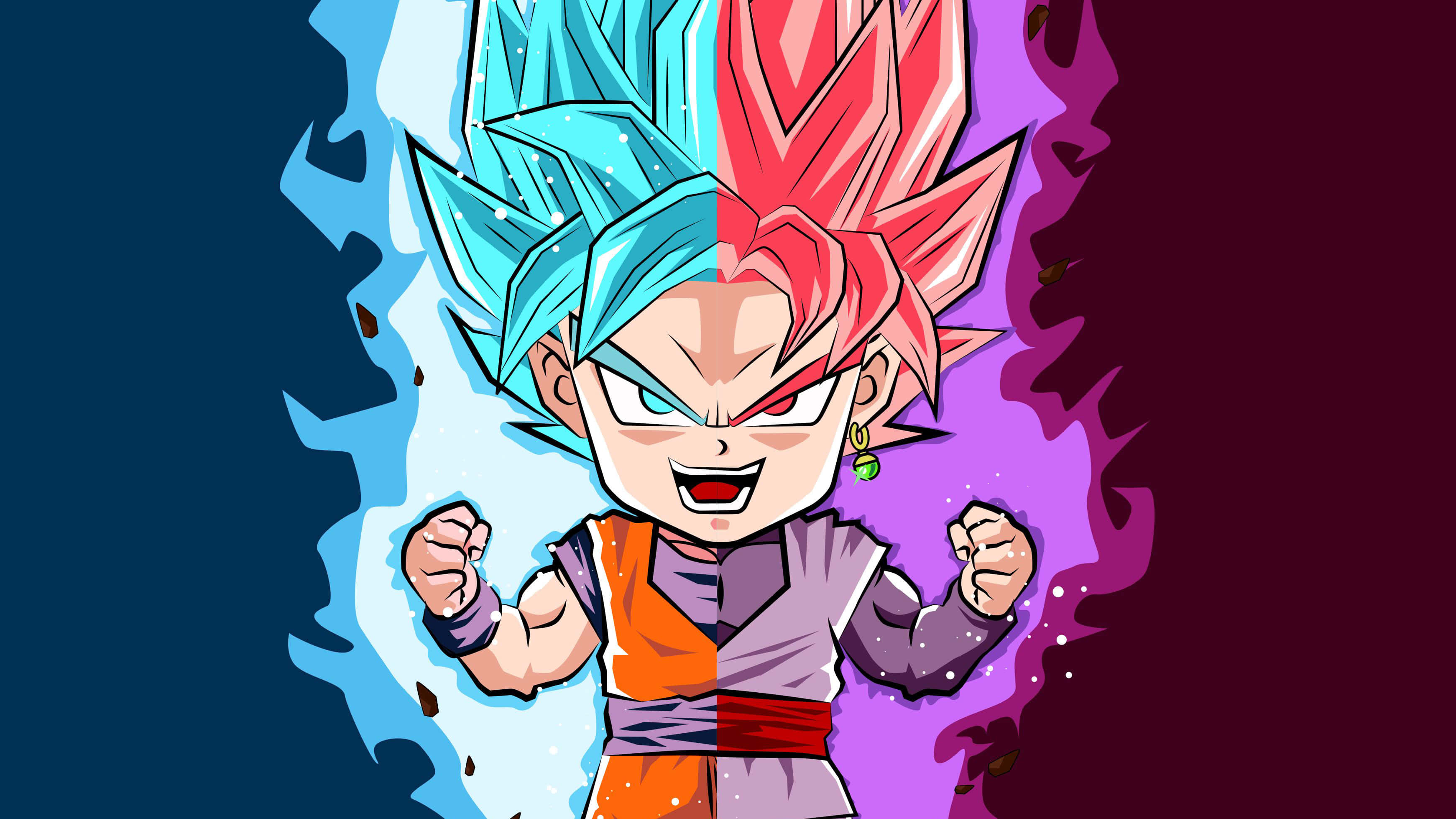 Сладка снимка на Гоку от Dragon Ball Super Тапет